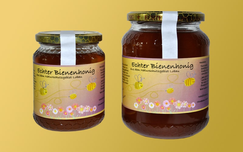 Honiggläser 450 Gramm und 950 Gramm